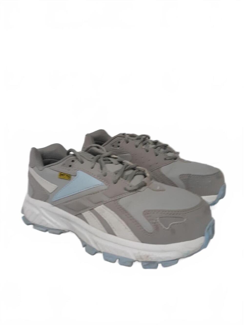 Reebok Hyperium Womens Safety Toe Work Shoe Size 7.5 W Grey Blue RB364